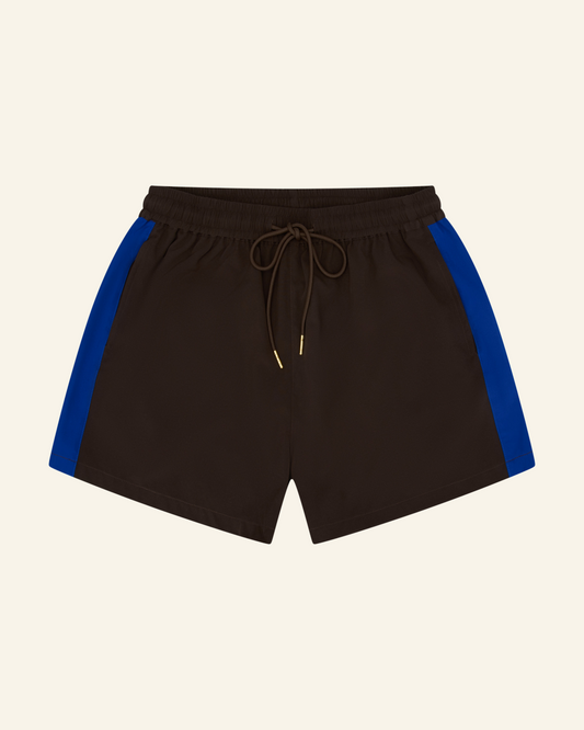Pascal Brown/Blue contrast Short
