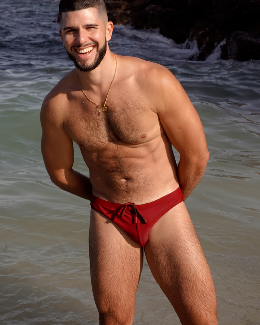 Manuel Swim Brief - Maroon