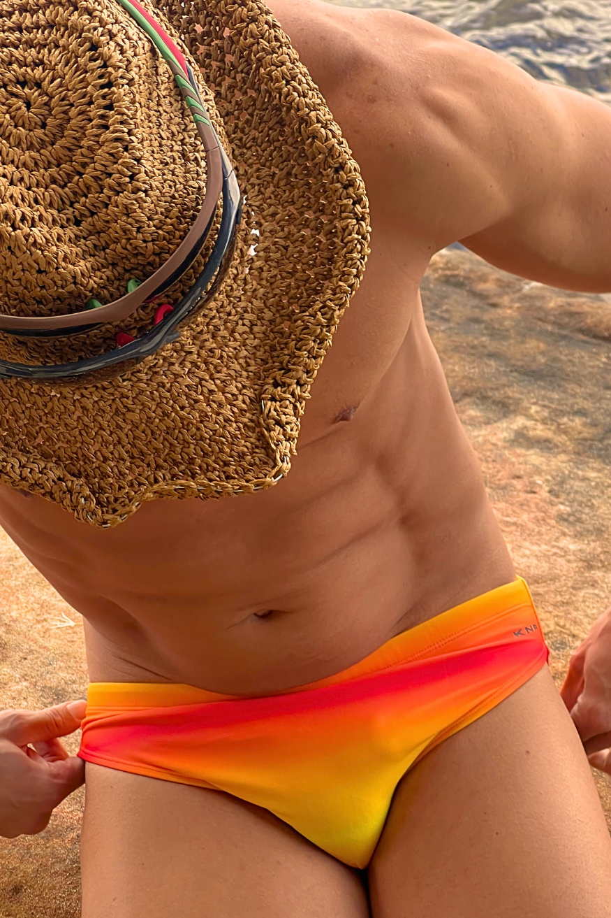 Donatello Brief - Sunrise Gradient Print