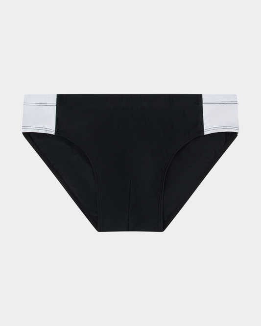 Henri ECO Contrast Brief - Black & White